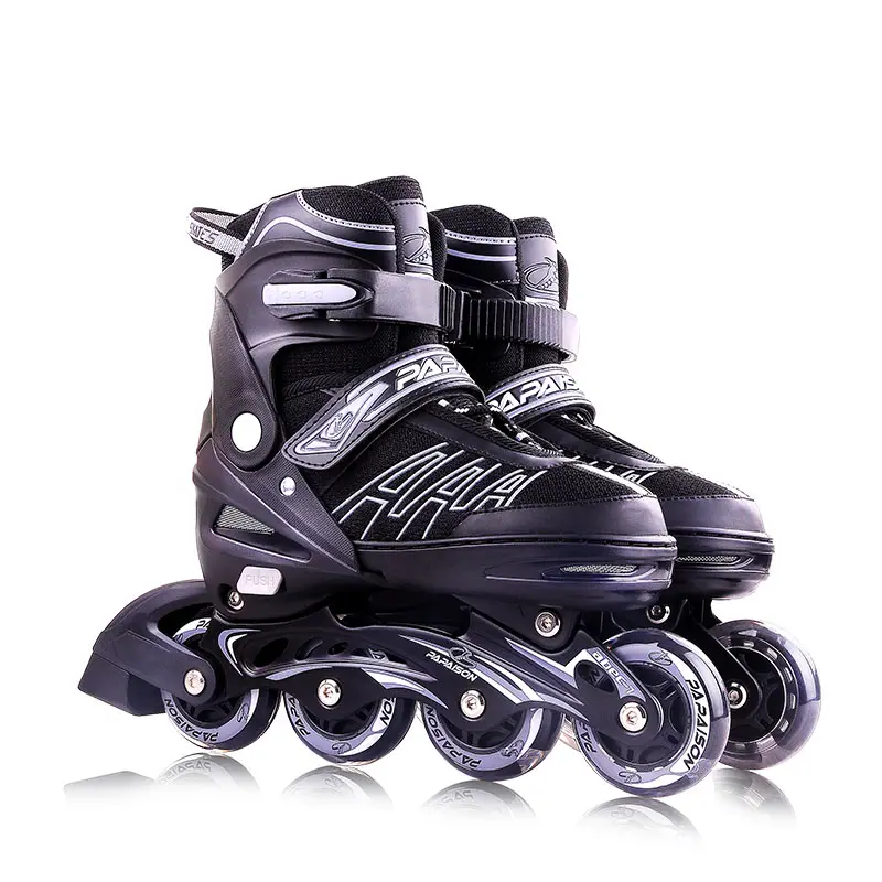 High quality children adjustable ice skates 4 wheels roller skate shoes double row rollerblading children roller skate