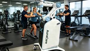 Appareil de massage relaxant Premium AuraCare K-Shockwave à ondes thérapeutiques pour le soulagement des points de pression corporels - Product Image 5