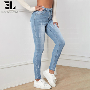LARSUR Xintang Guangzhou China, Fábrica de Jeans de Mezclilla, Fabricante, Proveedor, Mayorista, Jeans Clásicos Ajustados para <span class=keywords><strong>Mujer</strong></span> - Product Image 6
