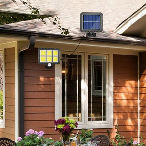 Applique murale Led solaire sans fil avec <span class=keywords><strong>détecteur</strong></span> <span class=keywords><strong>de</strong></span> <span class=keywords><strong>mouvement</strong></span>, imperméable conforme <span class=keywords><strong>à</strong></span> la norme IP65, luminaire <span class=keywords><strong>de</strong></span> paysage, idéal pour un jardin - Product Image 6