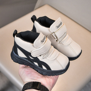 2025 printemps nouveau bébé chaussures de sport pour garçons et filles mi-coupe baskets décontractées avec semelles souples confort des enfants d'abord - Product Image 4