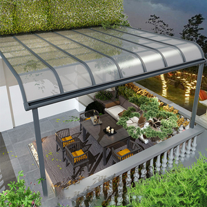 Toldo de aluminio a prueba de viento <span class=keywords><strong>para</strong></span> terraza, cubierta <span class=keywords><strong>para</strong></span> Patio, toldo <span class=keywords><strong>para</strong></span> lluvia con techo de <span class=keywords><strong>policarbonato</strong></span> - Product Image 1
