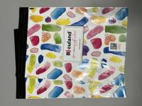 Sacs d'expédition en polyéthylène colorés personnalisés, imprimés avec un motif complet, autocollants, imperméables, pour les marques de boutiques