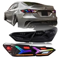 Ensemble de lampe de voiture modifié par mouvement DK arrière pour Camry 2018 8th Gen SE LE XSE XLE feux arrière LED avec clignotant