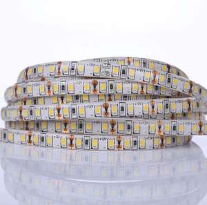 ไฟ LED แบบเทป 120D 2835 SMD 8 มม. 12V แบบยืดหยุ่น สำหรับใช้ในบ้าน แถบไฟทีวี สวิตช์สัมผัส IP20 3500K แสงสีขาวอบอุ่น - Product Image 1