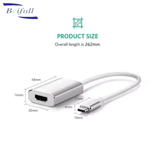 <span class=keywords><strong>USB</strong></span> <span class=keywords><strong>C</strong></span> để HD <span class=keywords><strong>Adapter</strong></span> <span class=keywords><strong>c</strong></span>áp 4K 60Hz nhôm Loại <span class=keywords><strong>C</strong></span> <span class=keywords><strong>Thunderbolt</strong></span> 3 chuyển đổi nam nữ - Product Image 3
