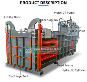 Compacteur vertical hydraulique compact pour papier usagé, herbe et foin, à vendre - Product Image 2