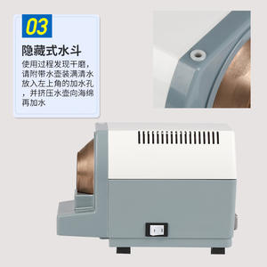 Máquina de Pulir Manual MasterCard NH-100 con Rueda de Ranura en V de Grano 400/500 y Interruptor de Giro Inverso para Ajuste de Lentes - Product Image 3