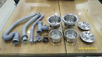 Évier de cuisine double en acier inoxydable Son Ha SUS 304, fait main, station de travail durable, design anti-rouille, finition brossée moderne