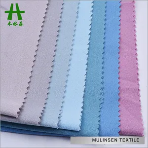 Mulinsen Textile Moss Crepe Polyester 4 Way Spandex Fabric