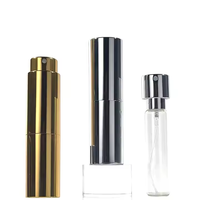Botol Semprot Aluminium Bulat Tipis Warna-warni JZC 8ml 10ml, Botol Parfum Mini Isi Ulang untuk Perjalanan Wanita