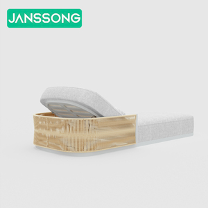 أثاث لحمام سباحة من الألومنيوم كراسي استلقاء لأشعة الشمس في الهواء الطلق كرسي استلقاء على شكل حبل معدني سرير نهاري فاخر أثاث الفناء سرير شمسي - Product Image 6