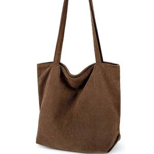 <strong>KALIDI</strong> FANCY FOREST Corduroy Tote <strong>Bag</strong> for Women Two Packs Large Shoulder Hobo Handbag Zipper Closure - Product Image 6