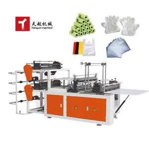 High Speed 130-230 Times/Min Fully Automatic Plastic Recycle Bag Printed Production Shopping Plastic Bag Machines For Sale