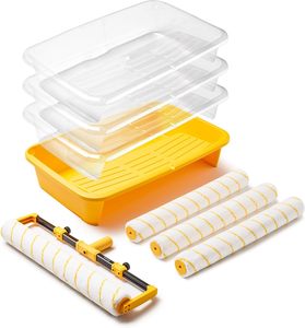Kit de <span class=keywords><strong>rouleau</strong></span> à <span class=keywords><strong>peinture</strong></span> de 18 pouces, <span class=keywords><strong>bac</strong></span> à <span class=keywords><strong>peinture</strong></span> de 18 pouces avec doublure, <span class=keywords><strong>rouleau</strong></span> à <span class=keywords><strong>peinture</strong></span> en microfibre, kit de <span class=keywords><strong>peinture</strong></span> pour la <span class=keywords><strong>peinture</strong></span> de la maison - Product Image 1