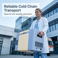 Congélateur portable à très basse température Orion 25L de qualité hospitalière à température unique avec dégivrage automatique, de -0°C à -80°C