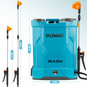 Overzeese Magazijn Spot 16l Elektrische Sproeier Met Toverstaf, 0-120 Psi Verstelbare Drukspuit, Batterij Aangedreven Rugzakspuit - Product Image 4