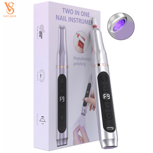 Lima de <span class=keywords><strong>Uñas</strong></span> Eléctrica Inalámbrica de 9 Velocidades de Marca Privada con Lámpara UV, <span class=keywords><strong>Kit</strong></span> Profesional Portátil de Manicura y Pedicura para Uso en Salones de Belleza - Product Image 1