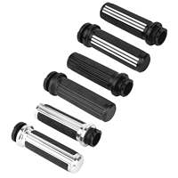 Poignées de guidon de moto 1 pouce en aluminium avec revêtement en caoutchouc pour Harley Sportster XL Dyna Softail Touring V-Rod VRSC XR 1996 et versions ultérieures