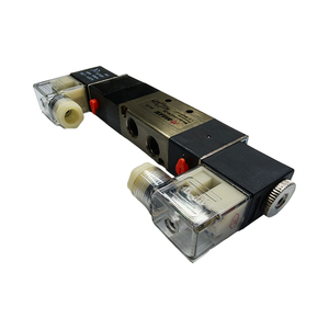 วาล์วลมนิวแมติก 4V230 5/3 ทาง ควบคุมภายนอก แบบขดลวดคู่ วาล์วโซลินอยด์อะลูมิเนียมอัลลอย - Product Image 5