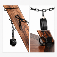En gros, Croix de Saint-Antoine rétro en bois, support au sol en forme de X, pour adultes, avec attaches pour jeux SM, couleur personnalisable