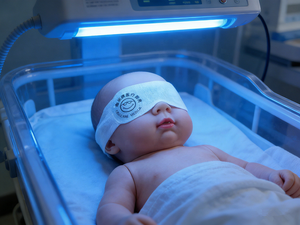 Protector Ocular de <span class=keywords><strong>Fototerapia</strong></span> para Bebés, Precio de Fábrica, Tela No Tejida Suave y Transpirable, para Protección Contra la Luz Azul de Recién Nacidos - Product Image 1