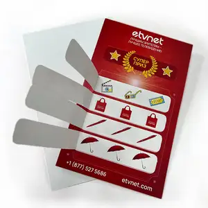 रंगीन पुल टैब टिकट स्क्रैच कार्ड लॉटरी टिकट कस्टम प्रिंटिंग पुल टैब खींचने टैब लॉटरी टिकट