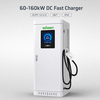 Nouveau chargeur rapide DC pour véhicules électriques 30kW-160kW CCS2 CHAdeMO GBT Double connecteur IP54 sur pied Commercial OCPP EVSE