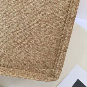 Sac fourre-tout en jute grande capacité style bohème rétro géométrique pour femme, idéal pour la plage - Product Image 4