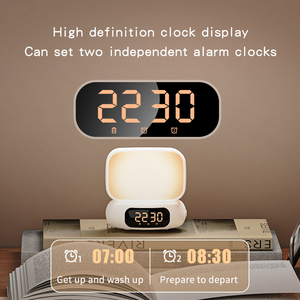 Altavoz inalámbrico 2025, reloj despertador con luz inteligente <span class=keywords><strong>para</strong></span> niños y adultos, dormitorio con luz RGB - Product Image 4