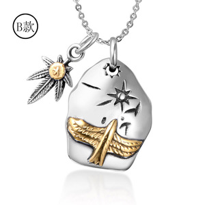 Collar con Colgante de Águila, Aleación de Zinc, Diseño de Animal del Zodiaco, Unisex, SP551 - Product Image 3