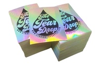 Autocollants holographiques 3D en vinyle, étiquettes adhésives, découpées, Logo personnalisé, sécurité, résistantes à l'eau, 1 pièce
