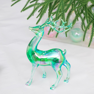 Décoration de Noël d'intérieur : Cerf transparent en cristal pour sublimation - Product Image 5