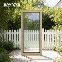 Puertas Francesas Modernas A86slim de Madera Revestida de Aluminio, Vidrio Low-E, Clasificación Energy Star, Aislamiento Acústico para Cocina y Dormitorio, Construcción Ecológica