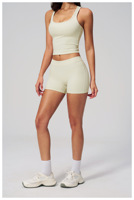 Ensembles de vêtements de sport pour femmes de haute qualité, shorts de cycliste taille haute, tenues de sport pour femmes, vêtements de sport grande taille