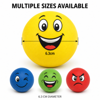 Balle anti-stress BSBH en PU avec emojis, à presser pour soulager l'anxiété, balle de préhension douce et élastique pour soulager le stress