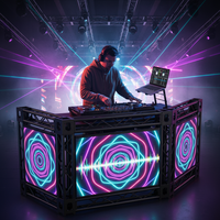 Cabine DJ Intérieure/Extérieure IP65 Sans Soudure avec Écran Vidéo LED Portable OEM Garantie 1 An pour Salle d'Exposition SDK