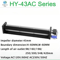 Ventilateur transversal à tambour HY-43290AC à haut débit d'air silencieux, type AC longue bande, OEM