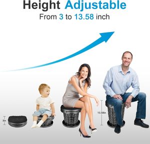 Toilette portable XL / Toilette de camping pliable avec couvercle, sac à bandoulière réglable pour le camping, la randonnée, les voyages et la voiture - Product Image 2