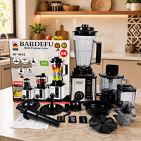 Blender Multifungsi BARDEFU 8 in 1, Penggiling Daging 6 in 1, Blender dan Juicer Stainless Steel 3L 4L 9500W Heavy Duty