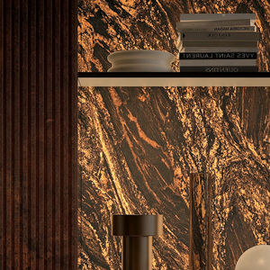 Panneau en pierre d'onyx rétroéclairé de luxe, marbre naturel à haute translucidité pour mur d'accentuation de salon, pierre décorative de qualité supérieure - Product Image 4