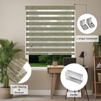 Persianas Enrollables Zebra Aislantes de Poliéster para Ventanas Integradas Personalizadas Allbright