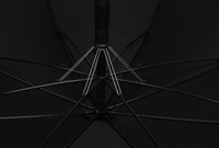 Parapluie Droit de Luxe Super Hydrofuge et Coupe-Vent, Impression de Logo Promotionnel, Design Européen, Poignée en Bois, Idéal pour les Affaires
