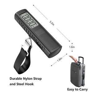 J & R grand écran 50kg/10g économie d'énergie respectueux de l'environnement suspendu pesage voyage balance à bagages numérique <span class=keywords><strong>sans</strong></span> batterie - Product Image 3