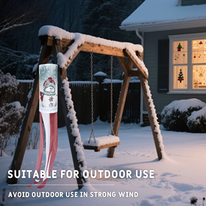 Merry Christmas Windsock Garden Decor WindSock Digital Printed Flying Wind <b>Socks</b> for Yard Garden Porch - Product Image 6