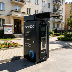 Distributeur d'eau avec système d'osmose inverse (RO) à monnayeur, eau purifiée, réfrigérée et gazeuse - Product Image 1