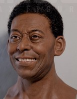 Statue réaliste de joueur de football en résine et silicone grandeur nature pour intérieur
