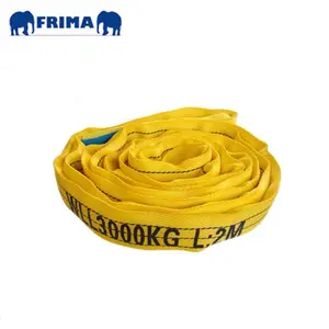 3Tons/2M Polyester Fiber Endless Round Sling Belt for Lifting