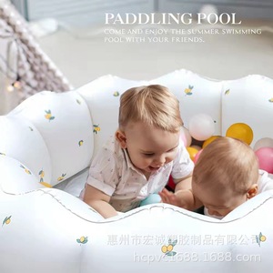 Piscina Inflable de PVC con Forma de Pétalo, 90x25 cm, Piscina Infantil para Exteriores, Piscina de Plástico Grueso para Bebés - Product Image 4