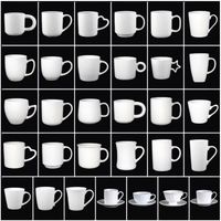 Offre Spéciale – Tasse à café en porcelaine blanche unie de 11 oz et 15 oz, personnalisable par sublimation, écologique, compatible lave-vaisselle, avec logo